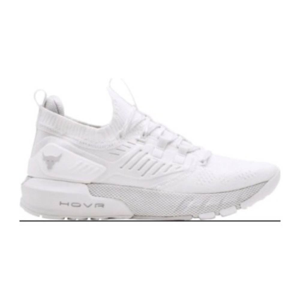 Under Armour HOVR Project Rock 3 Low Mens Shoes White 3023004-110 NEW Multi Sz - Picture 2 of 5